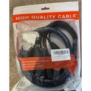 3.28 Ft/1m DB25 Male to 8 Channel RCA Snake Cable New